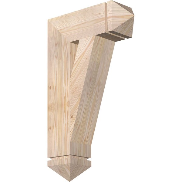 Ekena Millwork Traditional Arts & Crafts Smooth Bracket, Douglas Fir, 5 1/2"W x 18"D x 30"H BKT06X18X30TRA03SDF - main